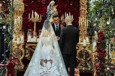 Italijansko venčanje Kortni Kardašijan: Venčanica inspirisana donjim vešom i Bogorodica zapanjile Evropu (foto)