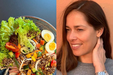 Bez viška kilograma u trudnoći: Ana Ivanović podelila recept za superzdravu obrok salatu FOTO