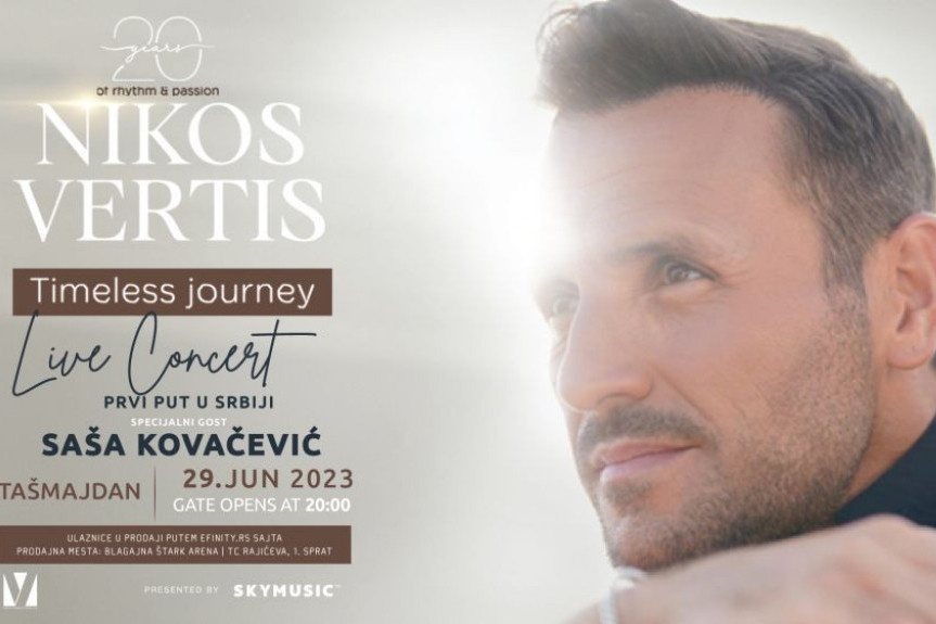 Nikos Vertis na Tašmajdanu: Grk spreman za večerašnji spektakl!