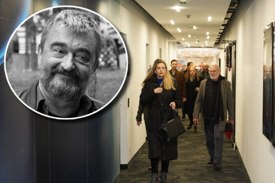 Tragaču iz Potere na komemoraciji Miloradu Milinkoviću, Milica nema od tuge