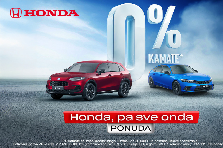 Vaš sledeći auto? Imamo predlog – HONDA PA SVE ONDA