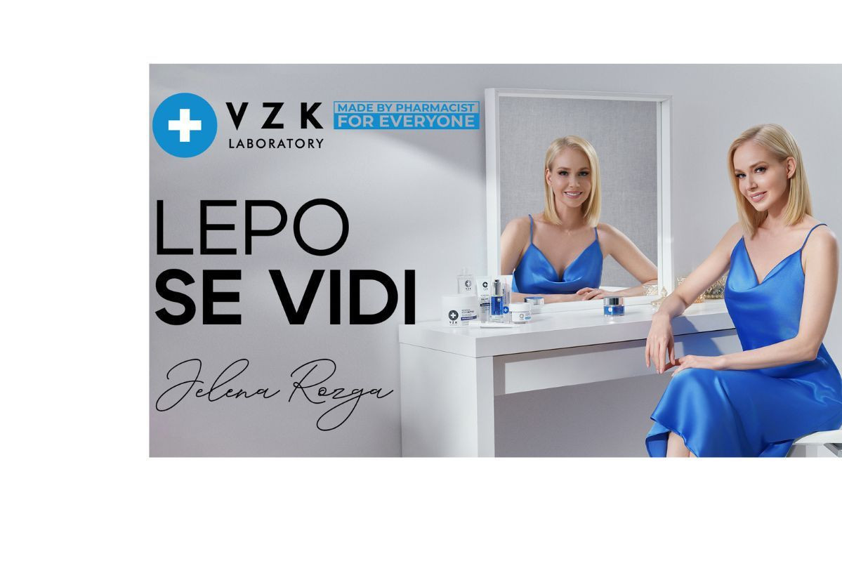 Jelena Rozga  zaštitno lice VZK Laboratory dermokozmetike