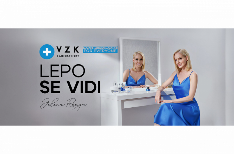 Jelena Rozga  zaštitno lice VZK Laboratory dermokozmetike