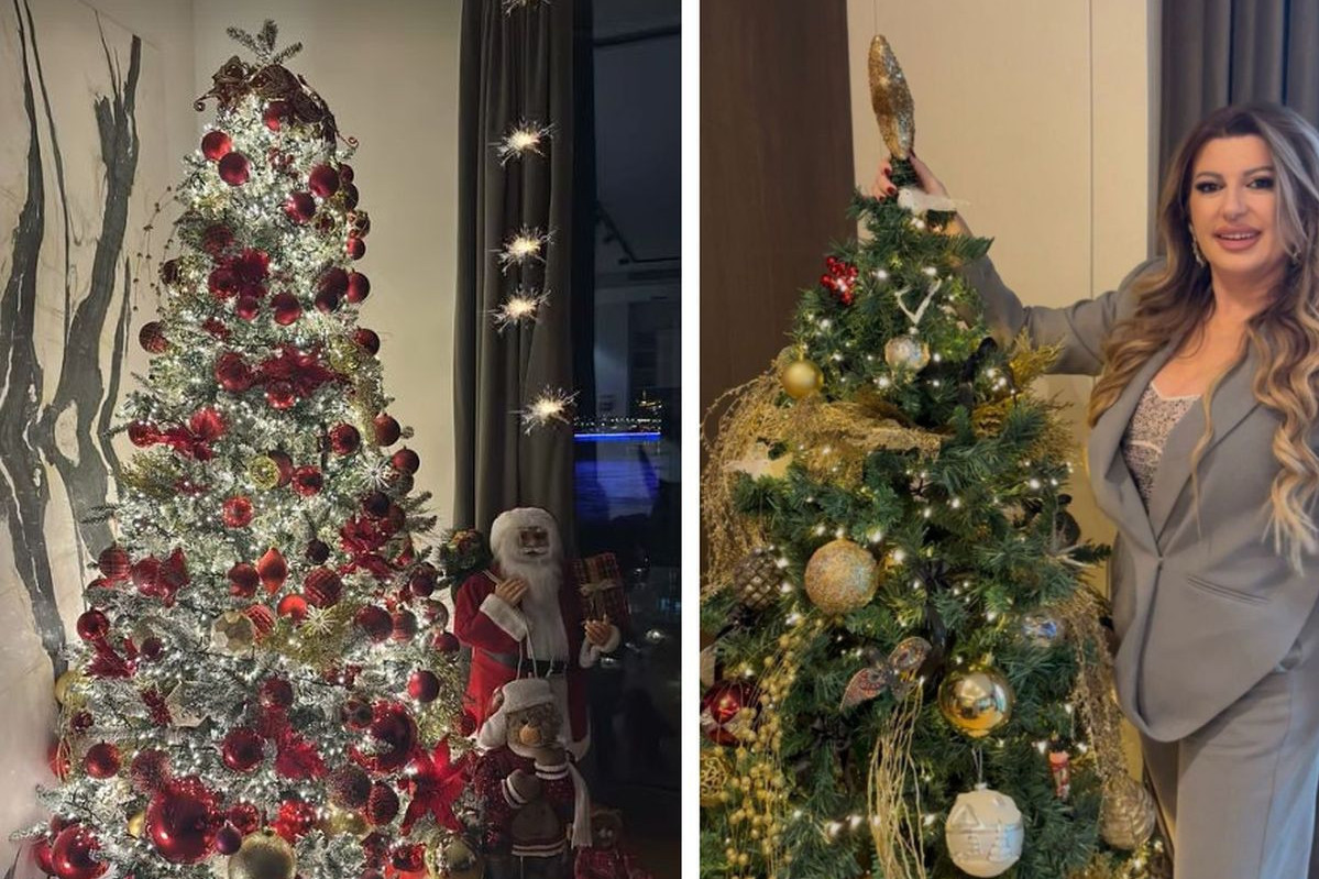 Novogodišnja čarolija u domu Viki Miljković, okitila dve jelke, ne zna se koja je lepša (foto)